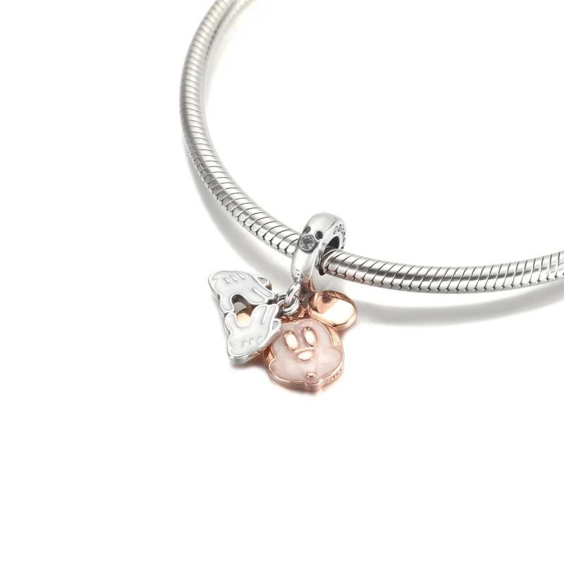 (image for) PANDORA Disney Mickey Mouse Double Dangle Charm - 780112C01 - View 5