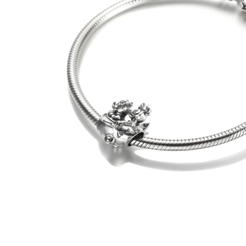 (image for) PANDORA Disney Mickey Mouse & Minnie Mouse Airplane Charm - 790108C00 - View 6