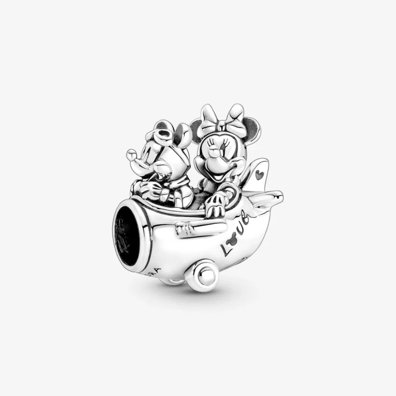 (image for) PANDORA Disney Mickey Mouse & Minnie Mouse Airplane Charm - 790108C00 - Product Image