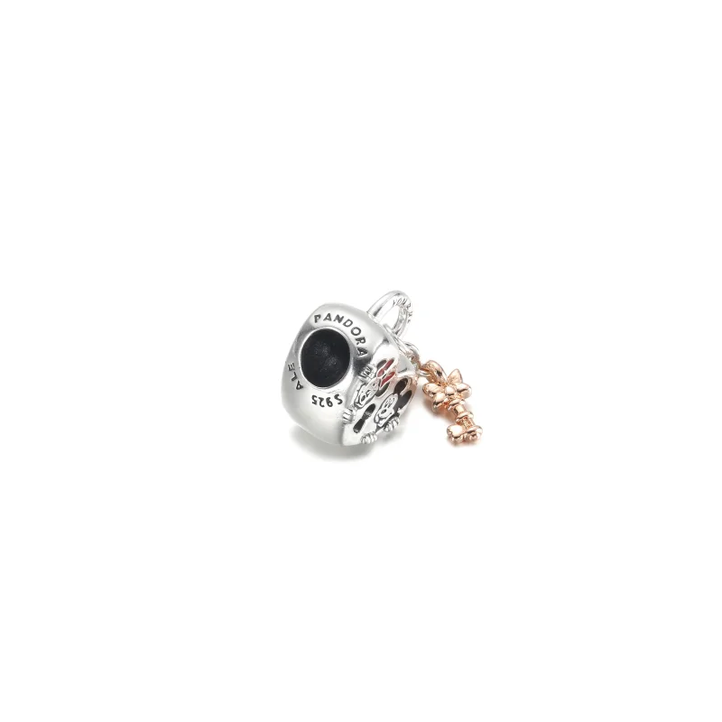 (image for) PANDORA Disney Mickey Mouse & Minnie Mouse Padlock Charm - 780109C01 - View 4