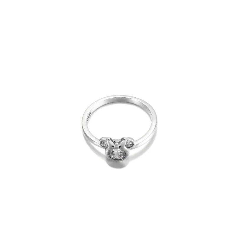 (image for) PANDORA Disney Minnie Mouse Sparkling Head Ring - 190074C01 - View 3