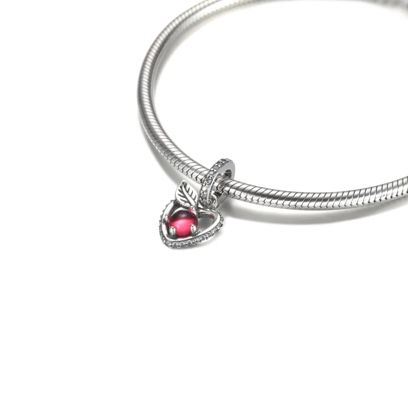 (image for) PANDORA Disney Snow White Apple Pendant - 399553C01 - View 5