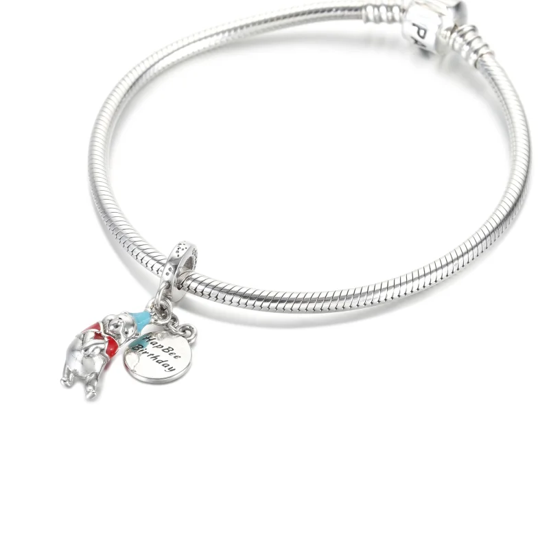 (image for) PANDORA Disney Winnie the Pooh Birthday Dangle Charm - 799385C01 - View 5