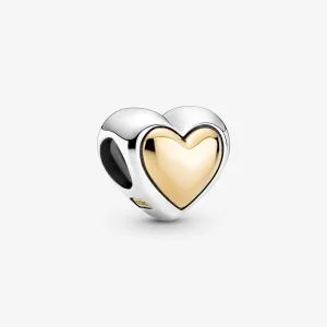 (image for) PANDORA Domed Golden Heart Charm - 799415C00