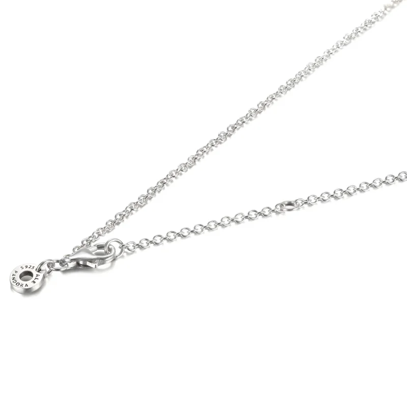 (image for) PANDORA Double Circle Pendant & Necklace - 399487C01 - View 4