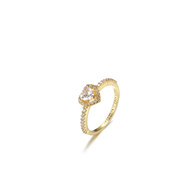 (image for) PANDORA elevated heart ring - 159139C01 - View 2