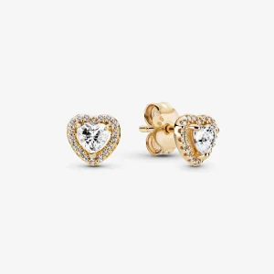 (image for) PANDORA elevated heart stud earrings - 259137C01