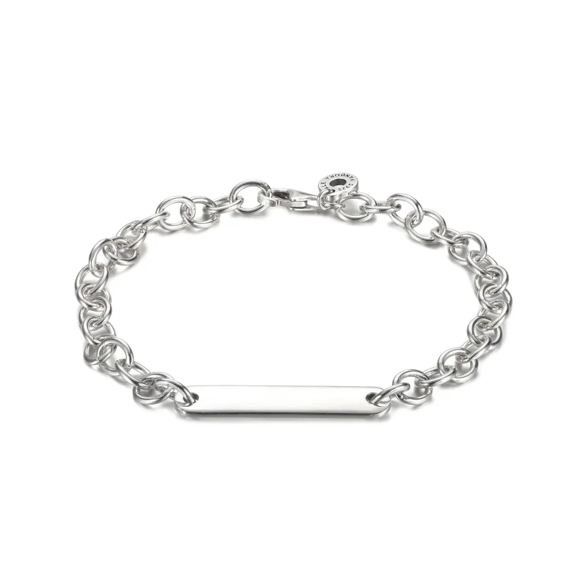 (image for) PANDORA Engravable Bar Link Bracelet - 599523C00 - View 2