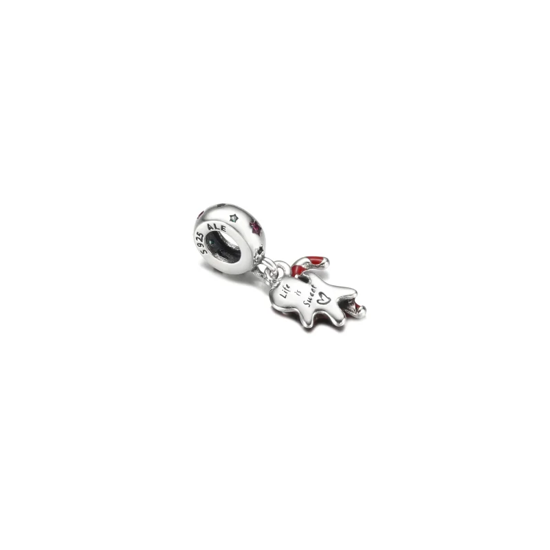 (image for) PANDORA Gingerbread Man Dangle Charm - 799637C01 - View 3