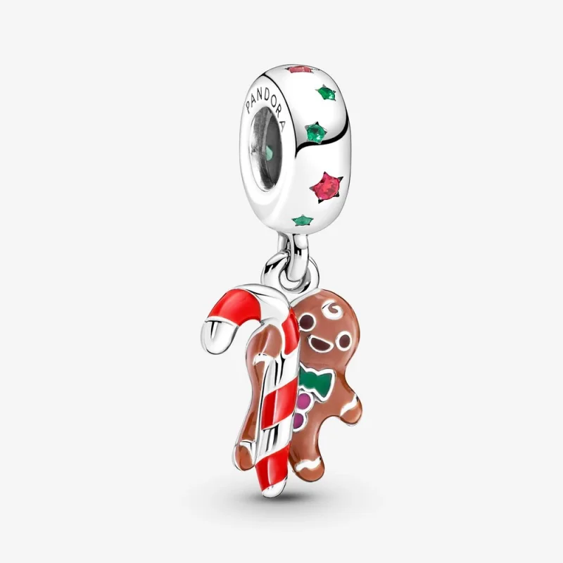 (image for) PANDORA Gingerbread Man Dangle Charm - 799637C01 - Product Image