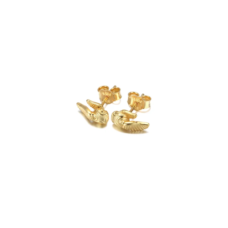 (image for) PANDORA Harry Potter, Golden Snitch Stud Earrings - 260025C00 - View 2