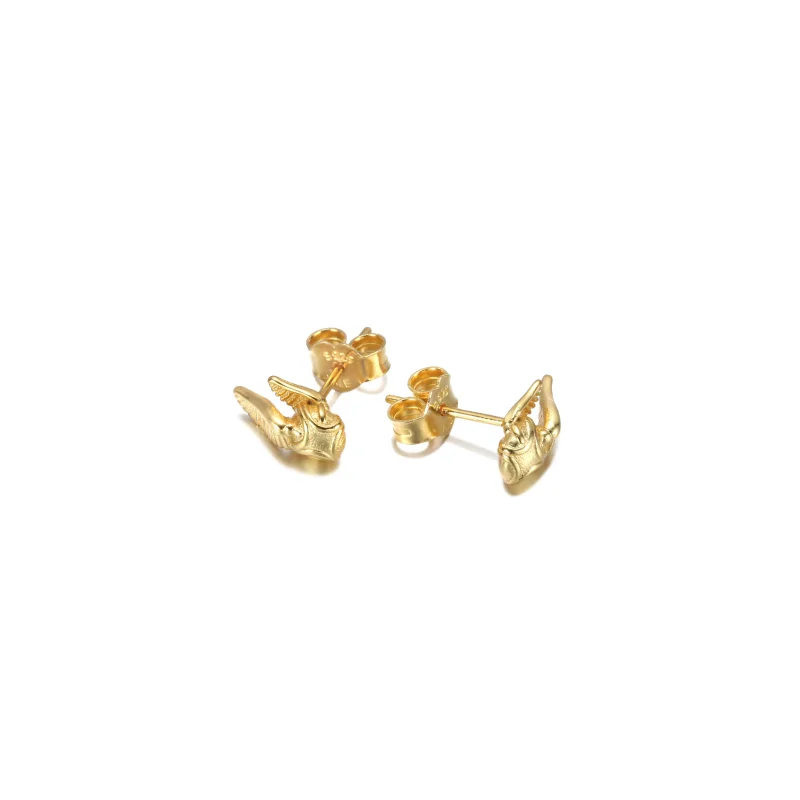 (image for) PANDORA Harry Potter, Golden Snitch Stud Earrings - 260025C00 - View 3