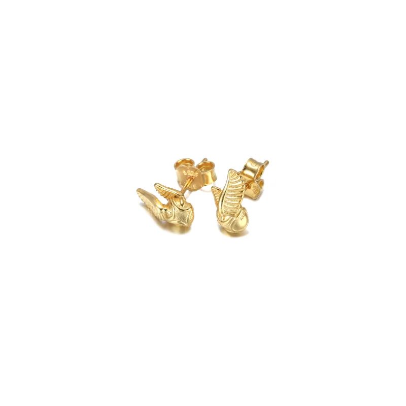 (image for) PANDORA Harry Potter, Golden Snitch Stud Earrings - 260025C00 - View 5