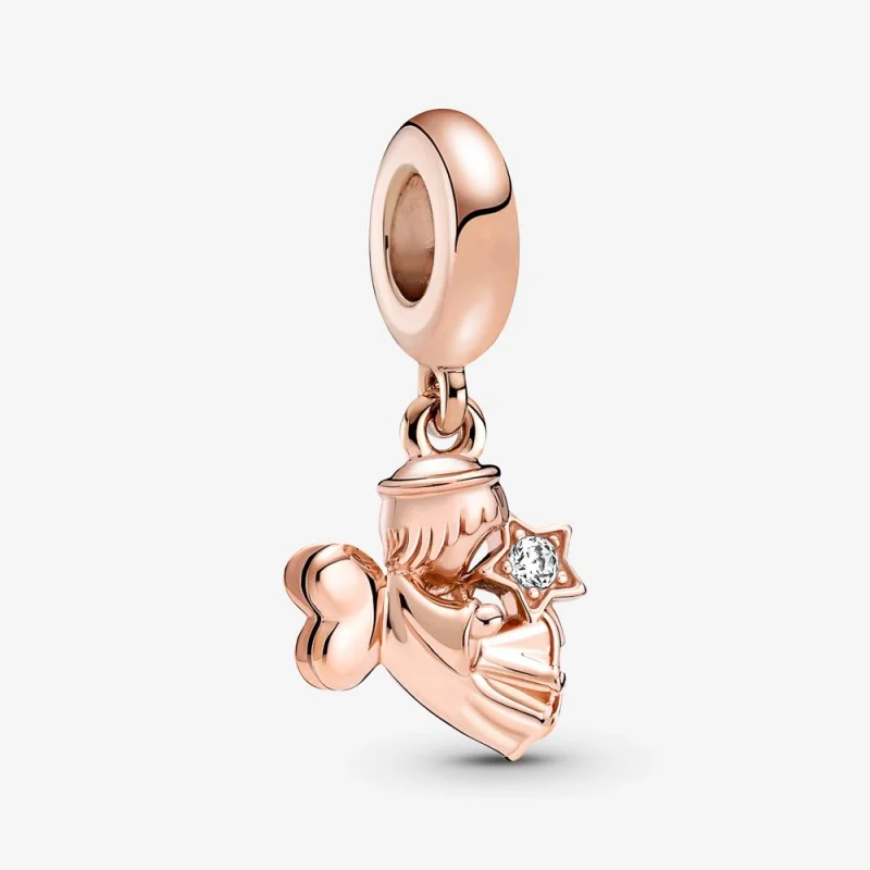 (image for) PANDORA Heart Winged Angel Dangle Charm - 789650C01 - Product Image