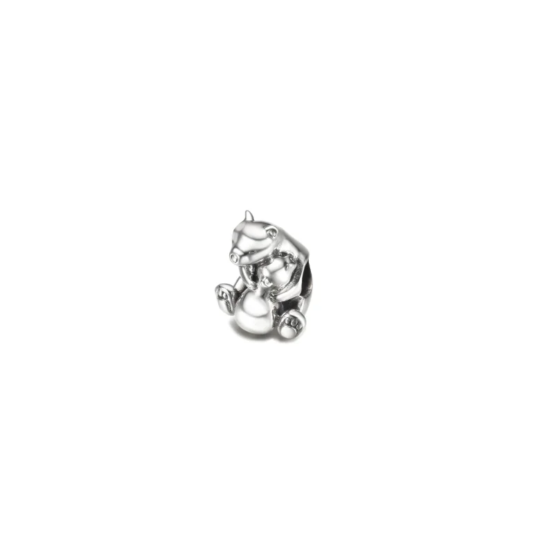 (image for) PANDORA Hugging Polar Bears Charm - 790032C01 - View 2