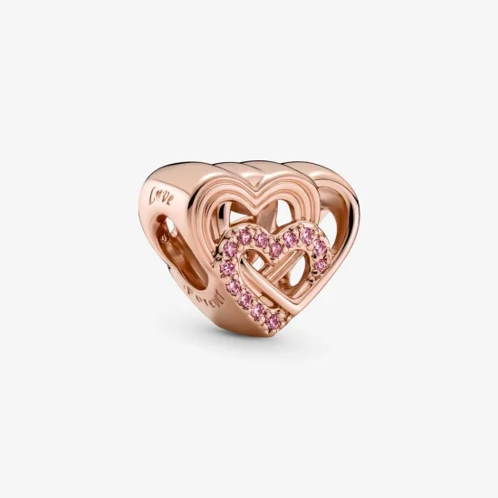 (image for) PANDORA Intertwined Love Hearts Charm - 789529C01