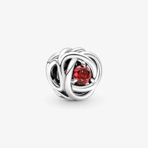 (image for) PANDORA July True Red Eternity Circle Charm - 790065C01