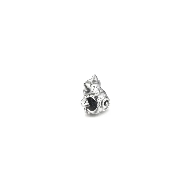 (image for) PANDORA Kitten & Yarn Ball Charm - 799535C00 - View 3