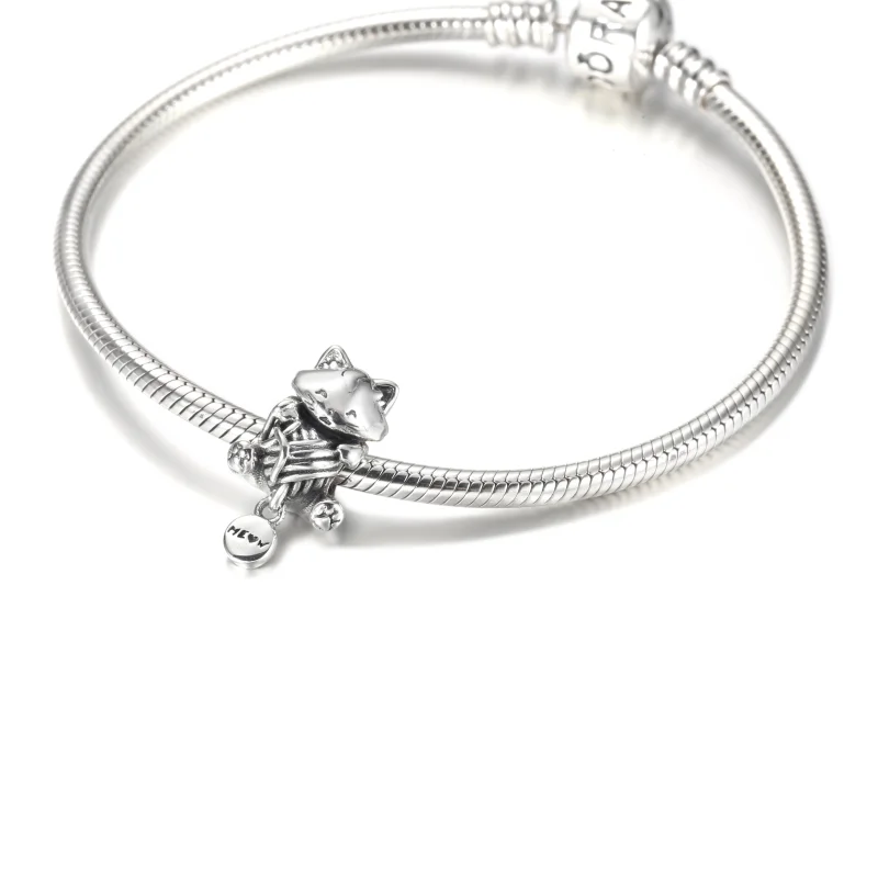 (image for) PANDORA Kitten & Yarn Ball Charm - 799535C00 - View 5