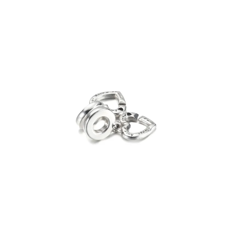 (image for) PANDORA Linked Sister Hearts Split Dangle Charm - 799538C01 - View 4