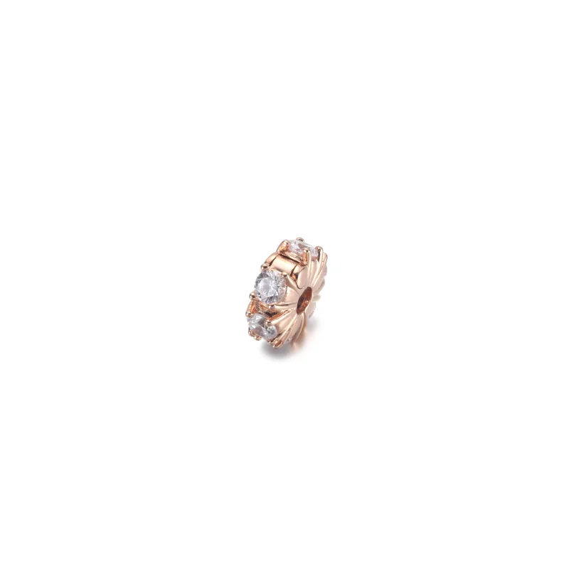 (image for) PANDORA Long Pronged Sparkling Clip Charm - 780046C01 - View 2