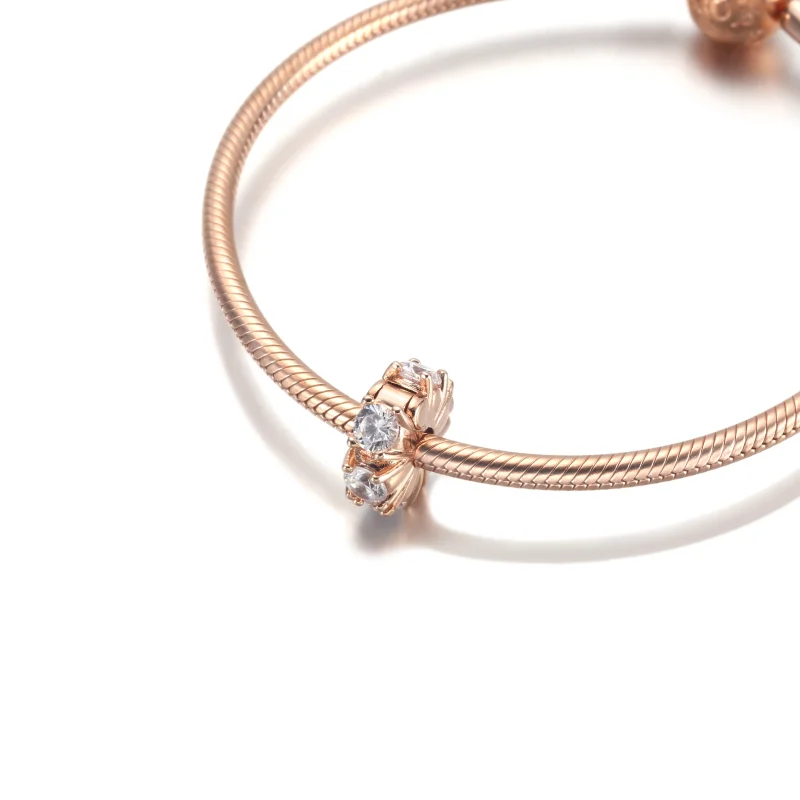 (image for) PANDORA Long Pronged Sparkling Clip Charm - 780046C01 - View 5