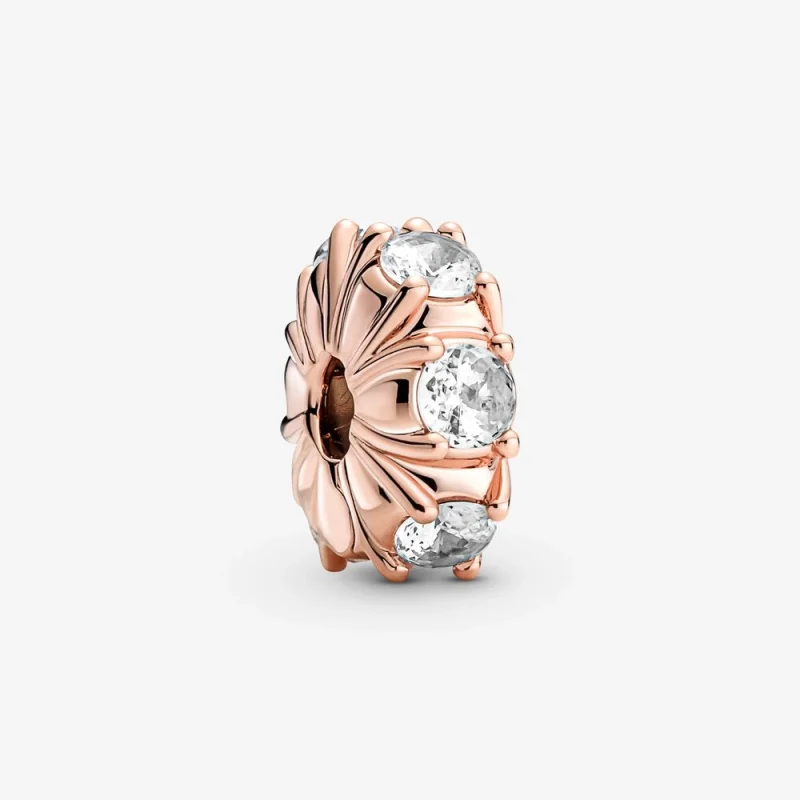 (image for) PANDORA Long Pronged Sparkling Clip Charm - 780046C01 - Product Image