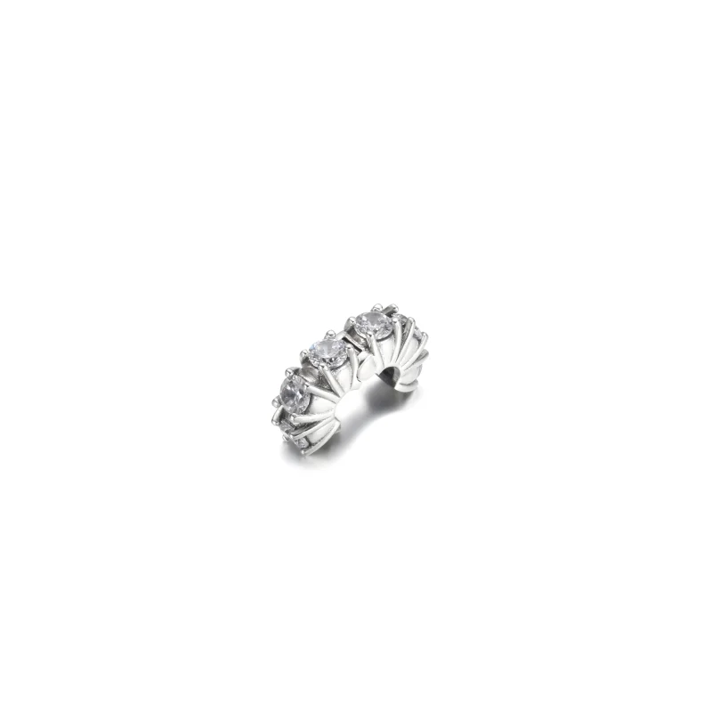 (image for) PANDORA Long Pronged Sparkling Clip Charm - 790046C01 - View 4