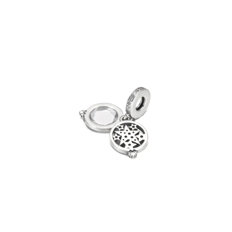 (image for) PANDORA Magnified Star Double Dangle Charm - 799640C01 - View 4
