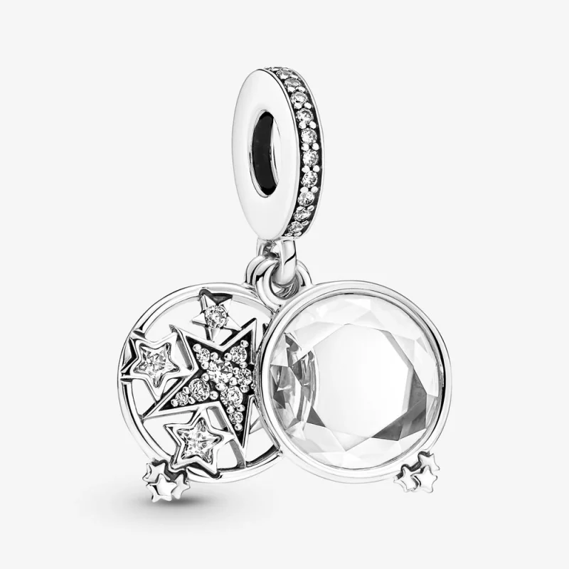 (image for) PANDORA Magnified Star Double Dangle Charm - 799640C01 - Product Image