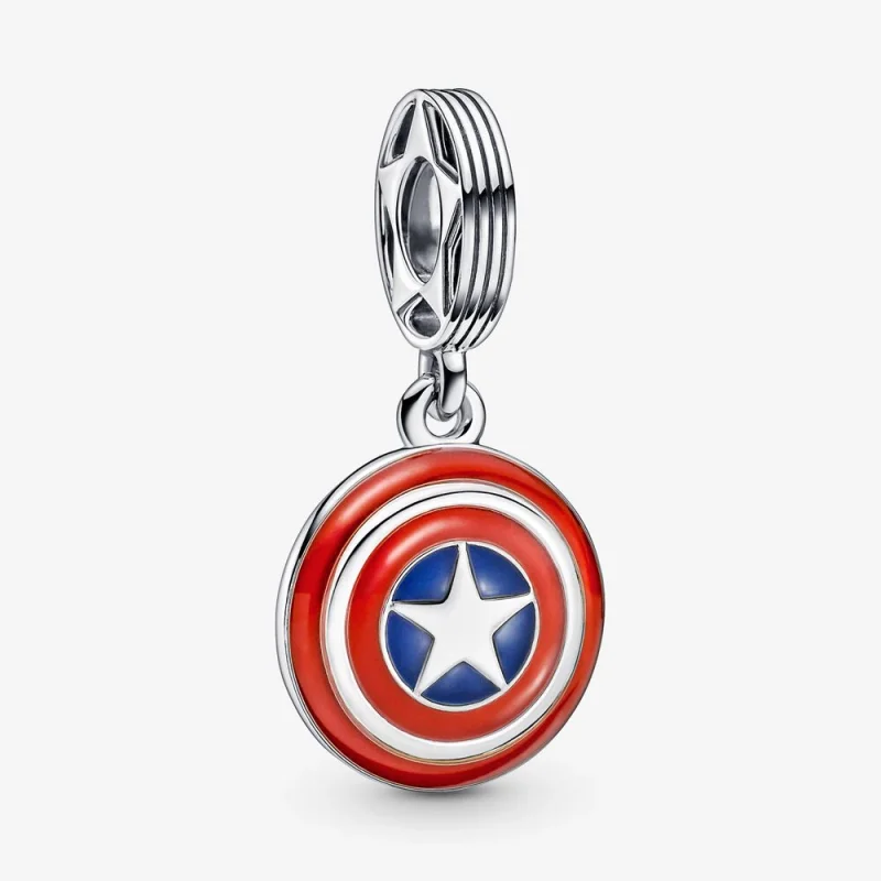 (image for) PANDORA Marvel The Avengers Captain America Shield Dangle Charm - 790780C01 - Product Image