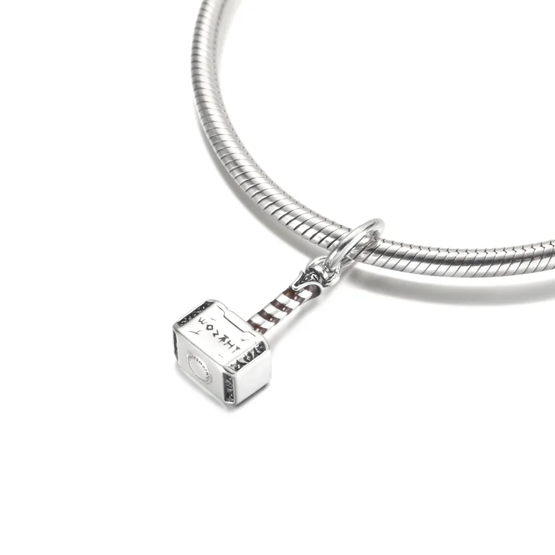 (image for) PANDORA Marvel The Avengers Thor's Hammer Dangle Charm - 790483C01 - View 5