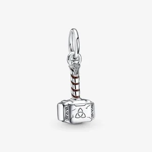 (image for) PANDORA Marvel The Avengers Thor's Hammer Dangle Charm - 790483C01