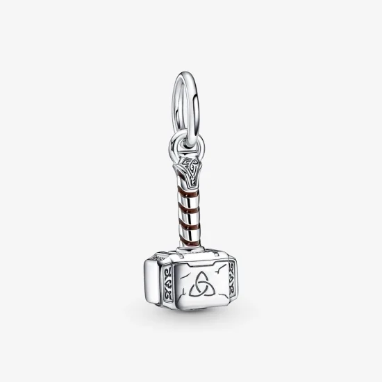 (image for) PANDORA Marvel The Avengers Thor's Hammer Dangle Charm - 790483C01