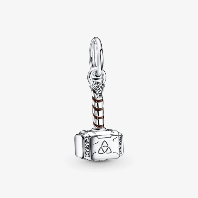 (image for) PANDORA Marvel The Avengers Thor's Hammer Dangle Charm - 790483C01 - Product Image