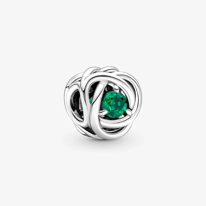 (image for) PANDORA May Green Eternity Circle Charm - 790065C08 - Product Image