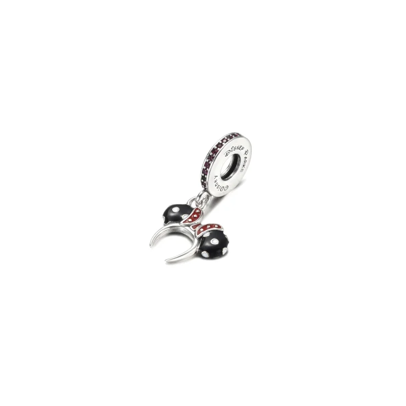 (image for) PANDORA Minnie Mouse Black and White Ear Headband Dangle Charm - P400942464791 - View 2