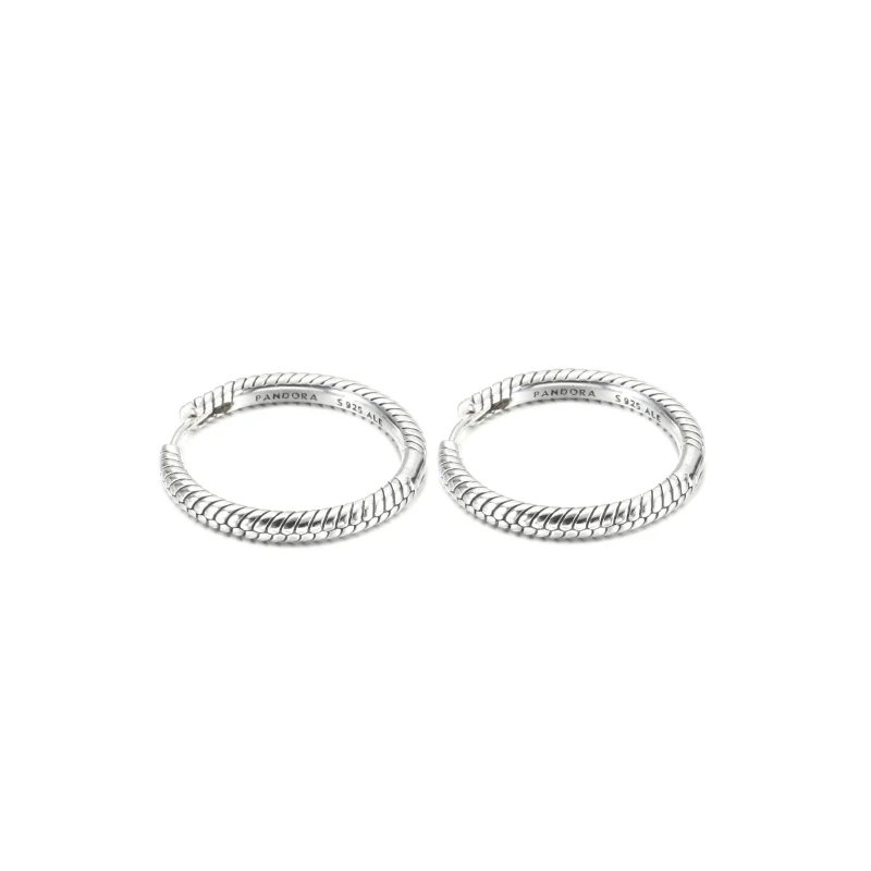 (image for) Pandora Moments Charm Hoop Earrings - 299532C00 - View 2