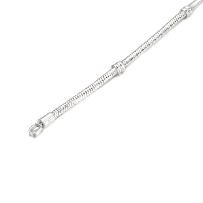 (image for) Pandora Moments Heart Closure Snake Chain Bracelet - 599539C00 - View 5