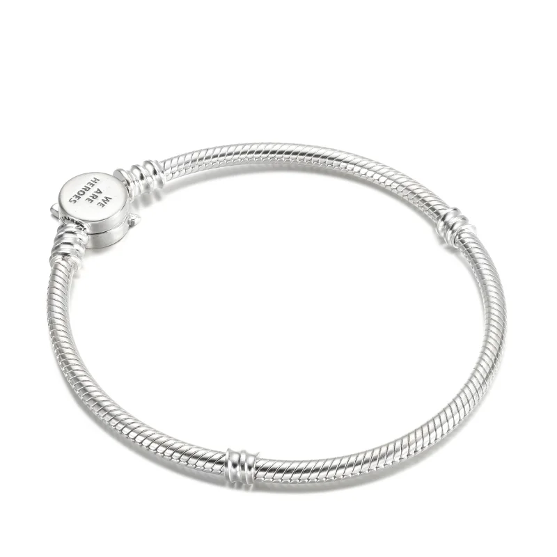(image for) Pandora Moments Marvel The Avengers Logo Clasp Snake Chain Bracelet - 590784C00 - View 3