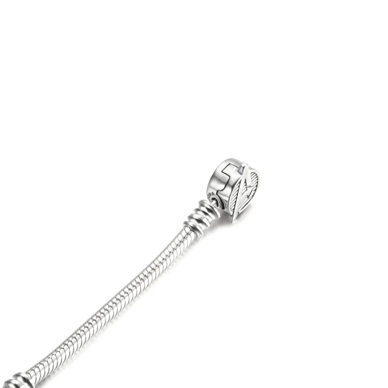 (image for) Pandora Moments Marvel The Avengers Logo Clasp Snake Chain Bracelet - 590784C00 - View 4