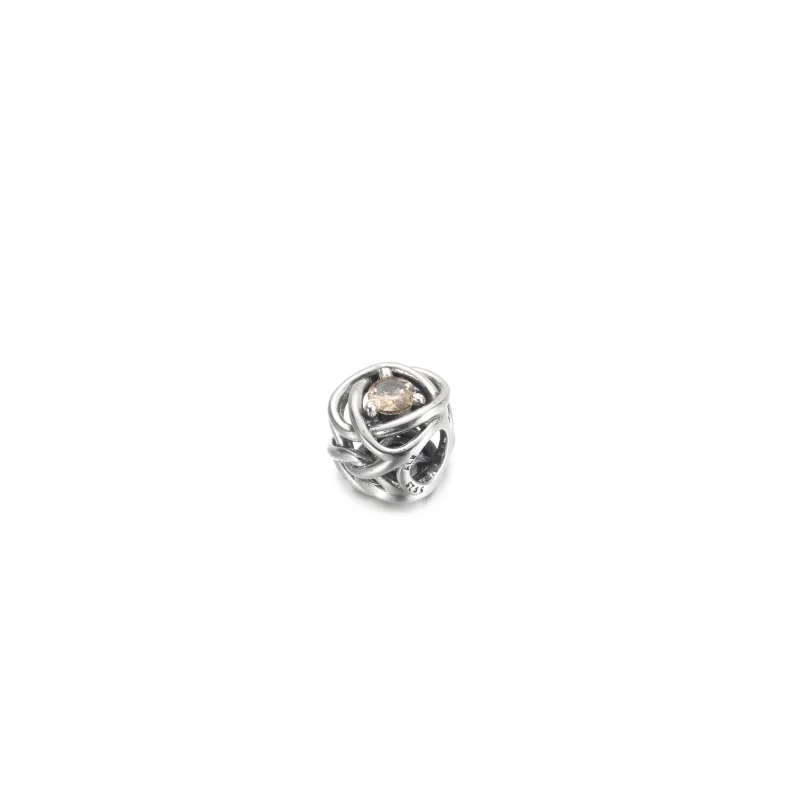(image for) PANDORA November Honey Eternity Circle Charm - 790065C04 - View 2