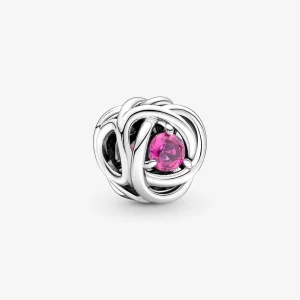 (image for) PANDORA October Pink Eternity Circle Charm - 790065C05
