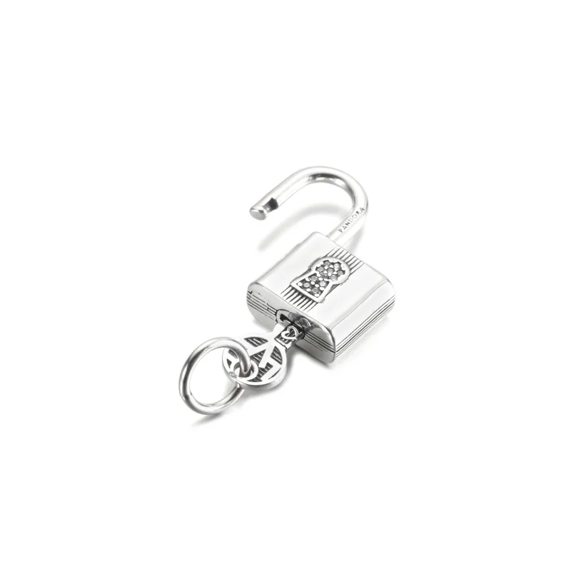 (image for) PANDORA Padlock and Key Dangle Charm - 790088C01 - View 3