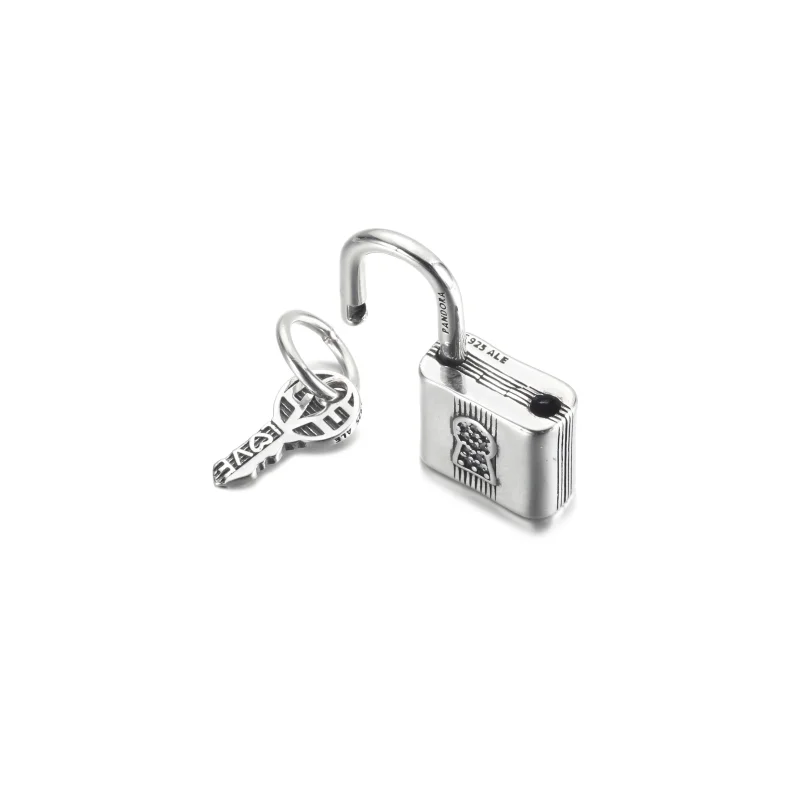 (image for) PANDORA Padlock and Key Dangle Charm - 790088C01 - View 4