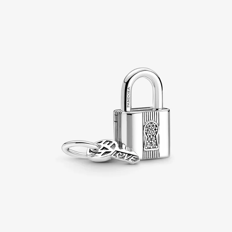 (image for) PANDORA Padlock and Key Dangle Charm - 790088C01 - Product Image