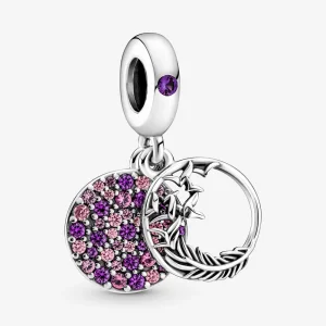 (image for) PANDORA Pavé Feather Dangle Charm - 799561C01