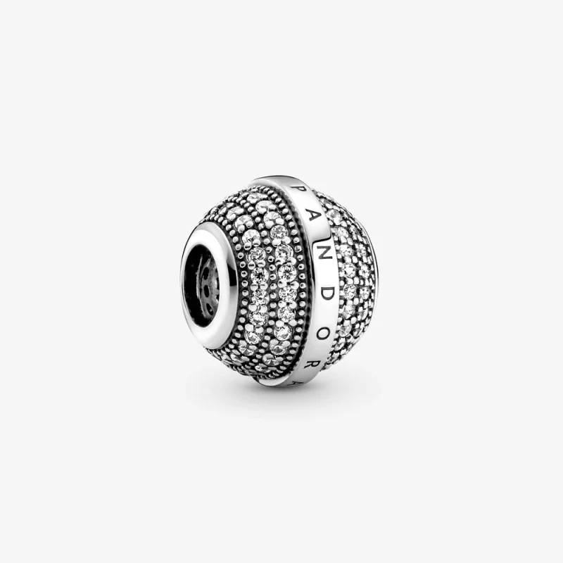 (image for) PANDORA Pave & Logo Charm - 799489C01 - Product Image
