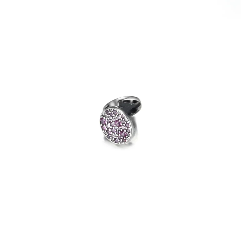 (image for) PANDORA Pink Pavé Clip Charm - 799362C01 - View 5