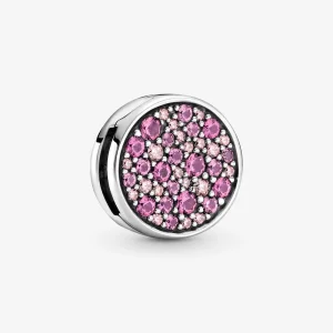 (image for) PANDORA Pink Pavé Clip Charm - 799362C01